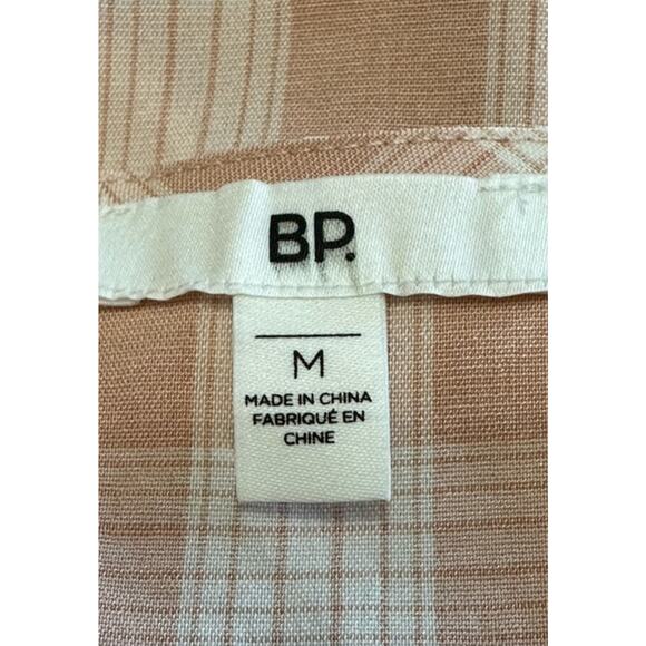 BP. Sundress Square Neckline Mini Adjustable Spaghetti Strap Plaid Pink W M NWOT - Picture 6 of 7